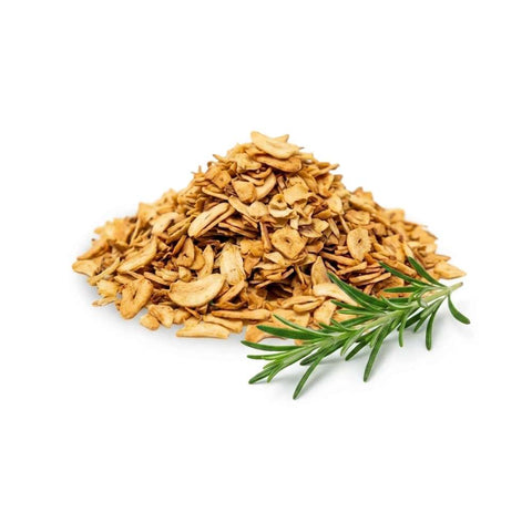 Getrockneter violetter Knoblauch