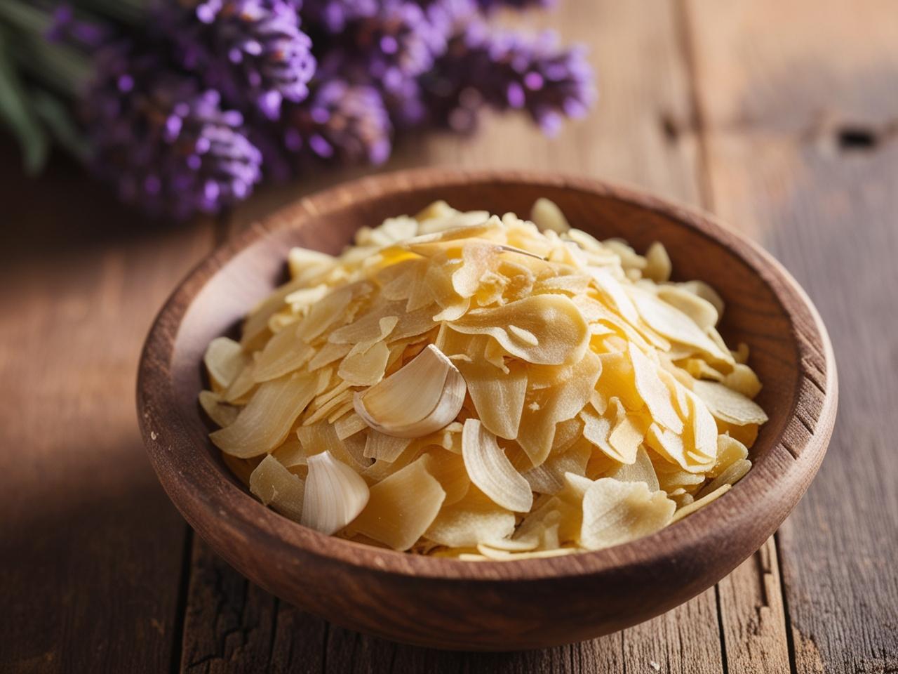 Getrockneter Knoblauch ist vielseitig und praktisch.