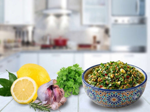 Chermoula – Marokkanische Knoblauch-Kräuter-Marinade