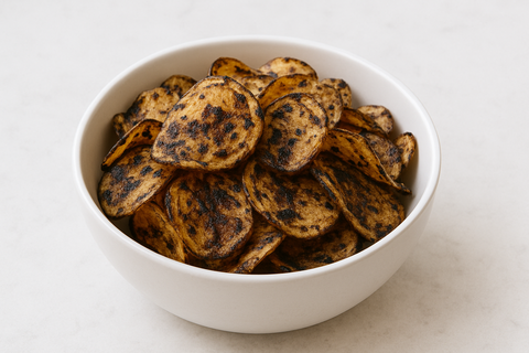 Chips mit schwarzem Knoblauch selber machen | Rezept