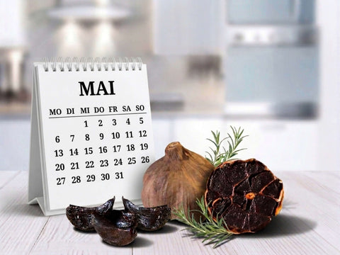 Schwarzer Knoblauch ist bis zu 12 Monate haltbar