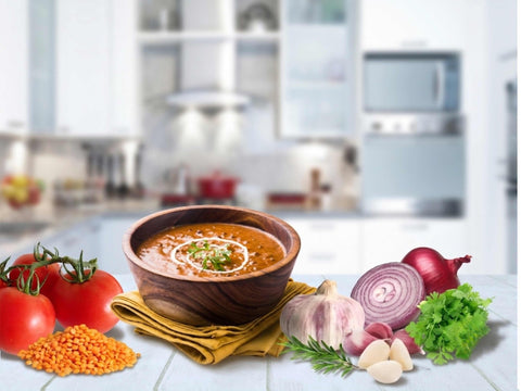 Lasooni Dal Rezept – indisches Linsengericht mit viel Knoblauch