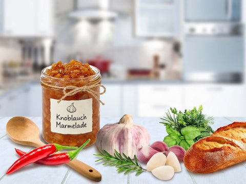 Knoblauch Marmelade oder Knoblauch Chutney – süß, würzig