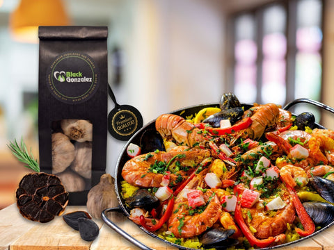 Rezept Paella mit schwarzem Knoblauch