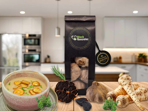 Schwarzer Knoblauch in Pastinaken-Suppe Rezept