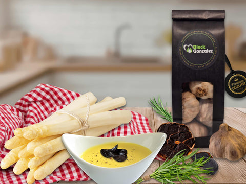 Rezept für Sauce Hollandaise mit schwarzem Knoblauch