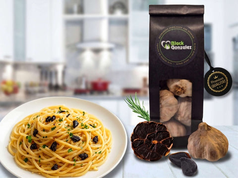 Pasta Aglio e Olio mit schwarzem Knoblauch Rezept