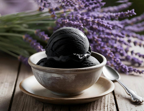 Schwarzer Knoblauch Eis