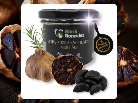 Glas geschälter schwarzer Knoblauch – Premium Geschenk für Feinschmecker