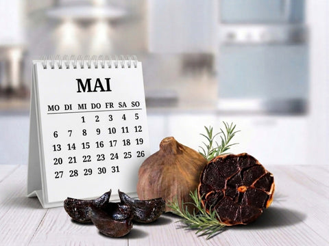 Schwarzer Knoblauch ist bis zu 12 Monate haltbar