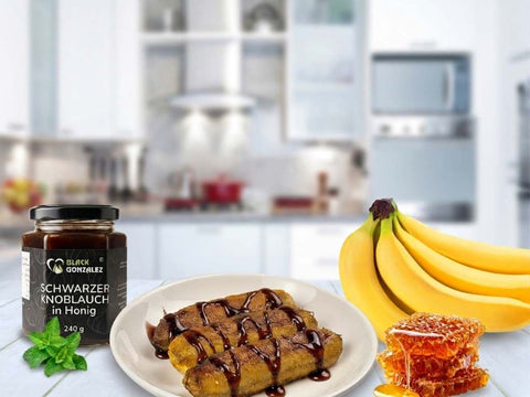 Gebackene Banane mit Schwarzer-Knoblauch-Honig: Das ultimative Gourmet-Dessert