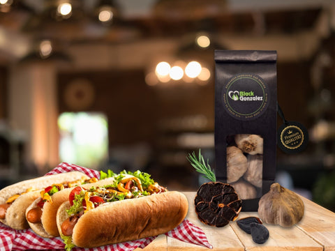 Hotdog mit schwarzem Knoblauch Rezept