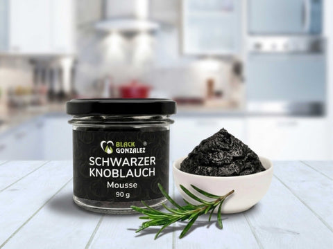 Schwarzer Knoblauch Mousse – cremige Feinkost-Spezialität aus fermentiertem Knoblauch