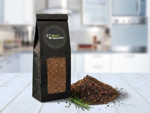 Schwarzer Knoblauch Pulver – intensives Umami-Aroma fein gemahlen aus fermentiertem Knoblauch