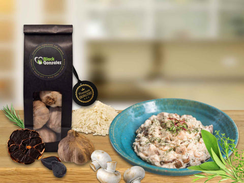 Risotto mit schwarzem Knoblauch Rezept