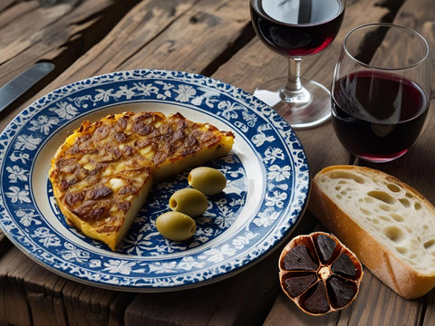 Spanische Tortilla mit schwarzem Knoblauch Rezept