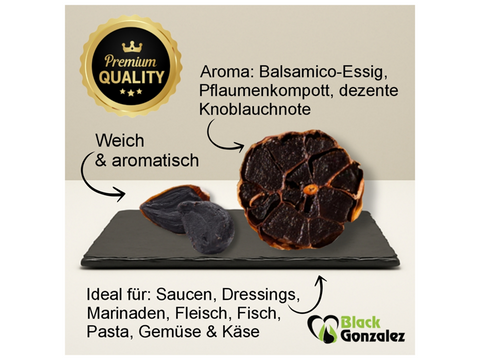 Was ist schwarzer Knoblauch – geschälte Knollen mit weicher Textur und intensivem Umami-Geschmack