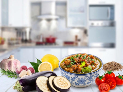 Zaalouk Rezept– marokkanischer Auberginen-Dip mit Knoblauch
