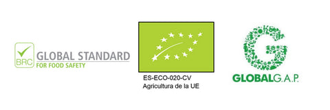 Zertifikate von Black Gonzalez: Qualitäts- und Umweltzertifikate Global Standard, Eco, Global GAP