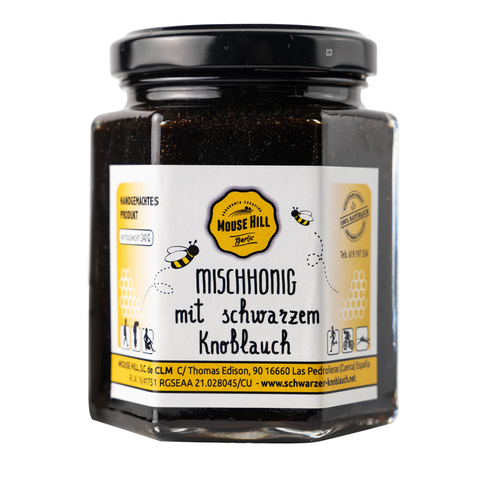Schwarzer Knoblauch in Blüten-Honig 250 g