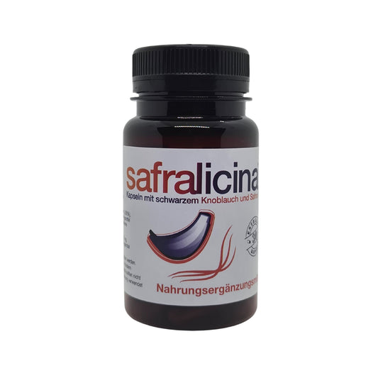 Safralicina: Schwarzer Knoblauch & Safran Kapseln - 30 Stück