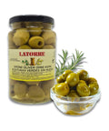 Spanische Oliven ohne Stein mit Anchovis-Aroma