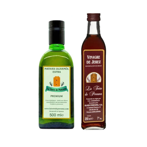 Feinschmecker Duo: Olivenöl und Sherry-Essig