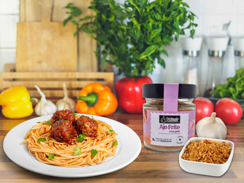 Frittierter Knoblauch