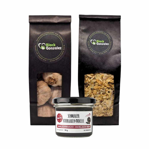 Knoblauch Probierpaket: Violetter und schwarzer Knoblauch