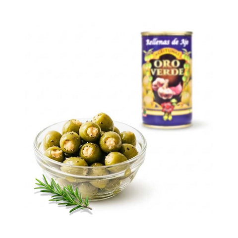 Manzanilla-Oliven mit Knoblauchfüllung
