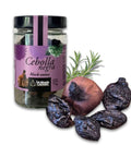 Schwarze fermentierte Zwiebeln