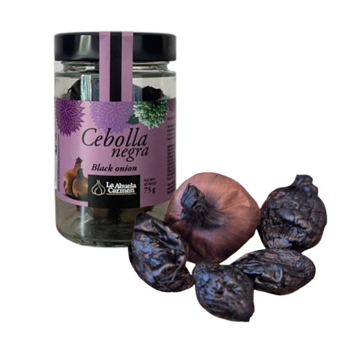 Schwarze Zwiebeln, aromatisch und weich