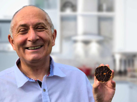 Kochen mit schwarzem Knoblauch