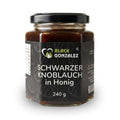 Schwarzer Knoblauch in Blüten-Honig