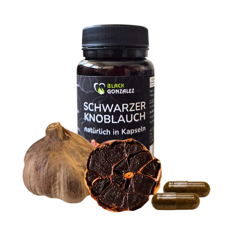 Eine Dose mit 30 Kapseln schwarzer Knoblauch