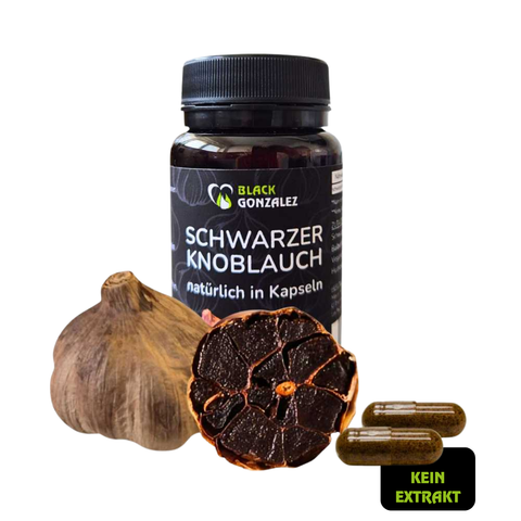 Eine Dose mit 30 Kapseln schwarzer Knoblauch