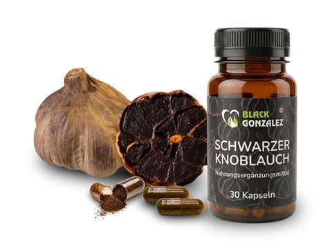 Schwarzer Knoblauch Kapseln von Black Gonzalez enthalten kein Extrakt