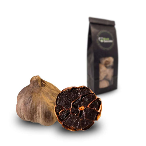 Schwarzer Knoblauch Knollen