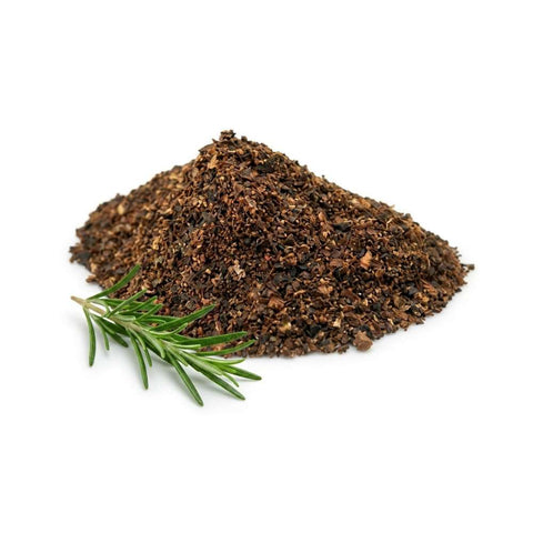Schwarzes Knoblauchpulver, getrocknet und fein gemahlen – ideal zum Würzen und Verfeinern