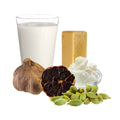 Schwarzer Knoblauch Seife mit Stutenmilch, Kardamom und Sheabutter