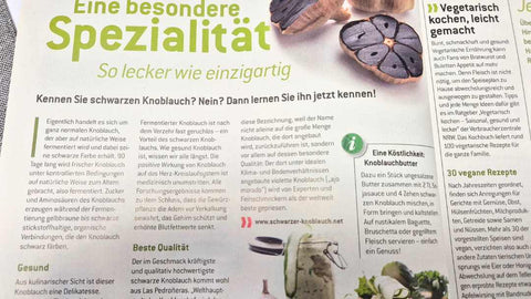Glück-Zeitschrift Westlotto berichtet über schwarzen Knoblauch