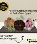 Schwarzer Knoblauch 90 tage aus violettem Knoblauch gereift