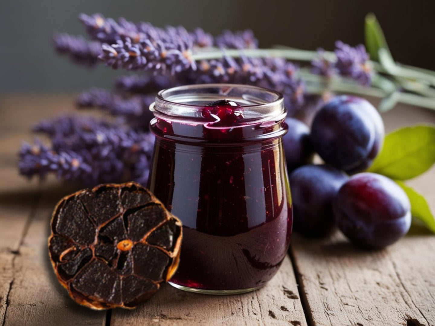 Schwarzer Knoblauch Marmelade, süß trifft umami