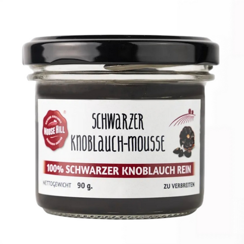 Schwarzer Knoblauch Mousse 90 g – cremige Delikatesse aus fermentiertem Knoblauch
