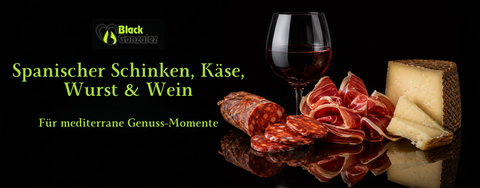Spanischer Schinken, Käse, Wurst und Wein Hero Banner