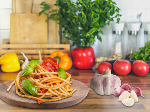 Violetter Knoblauch aus Spanien